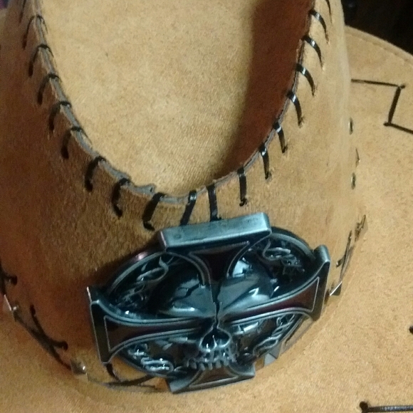 steampunk men's Western hat - Picture 3 of 6
